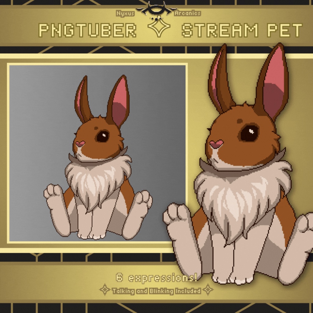 Pixel Bunny | Pngtuber Stream Pet