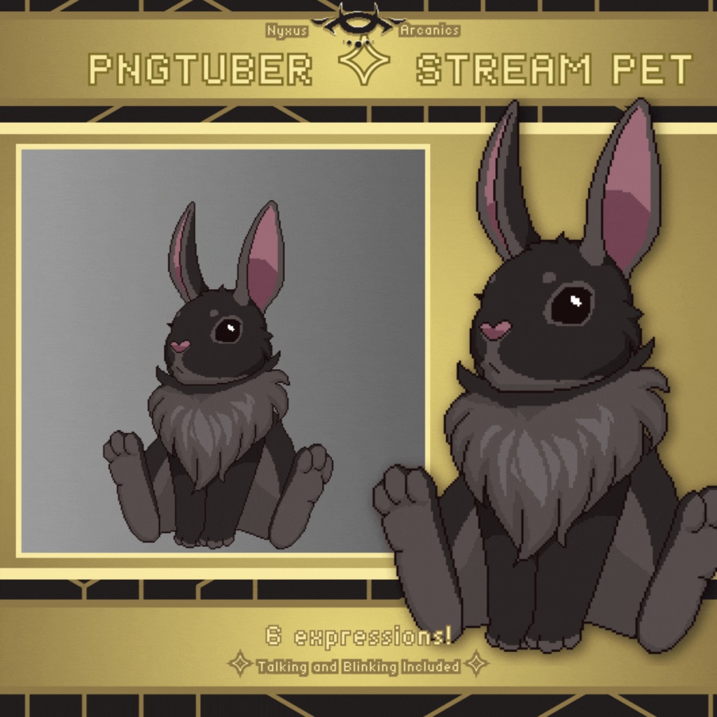 Pixel Bunny | Pngtuber Stream Pet