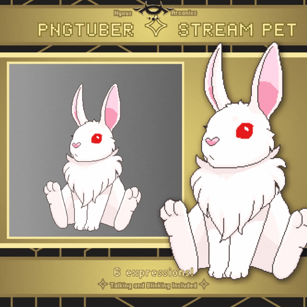 Pixel Bunny | Pngtuber Stream Pet