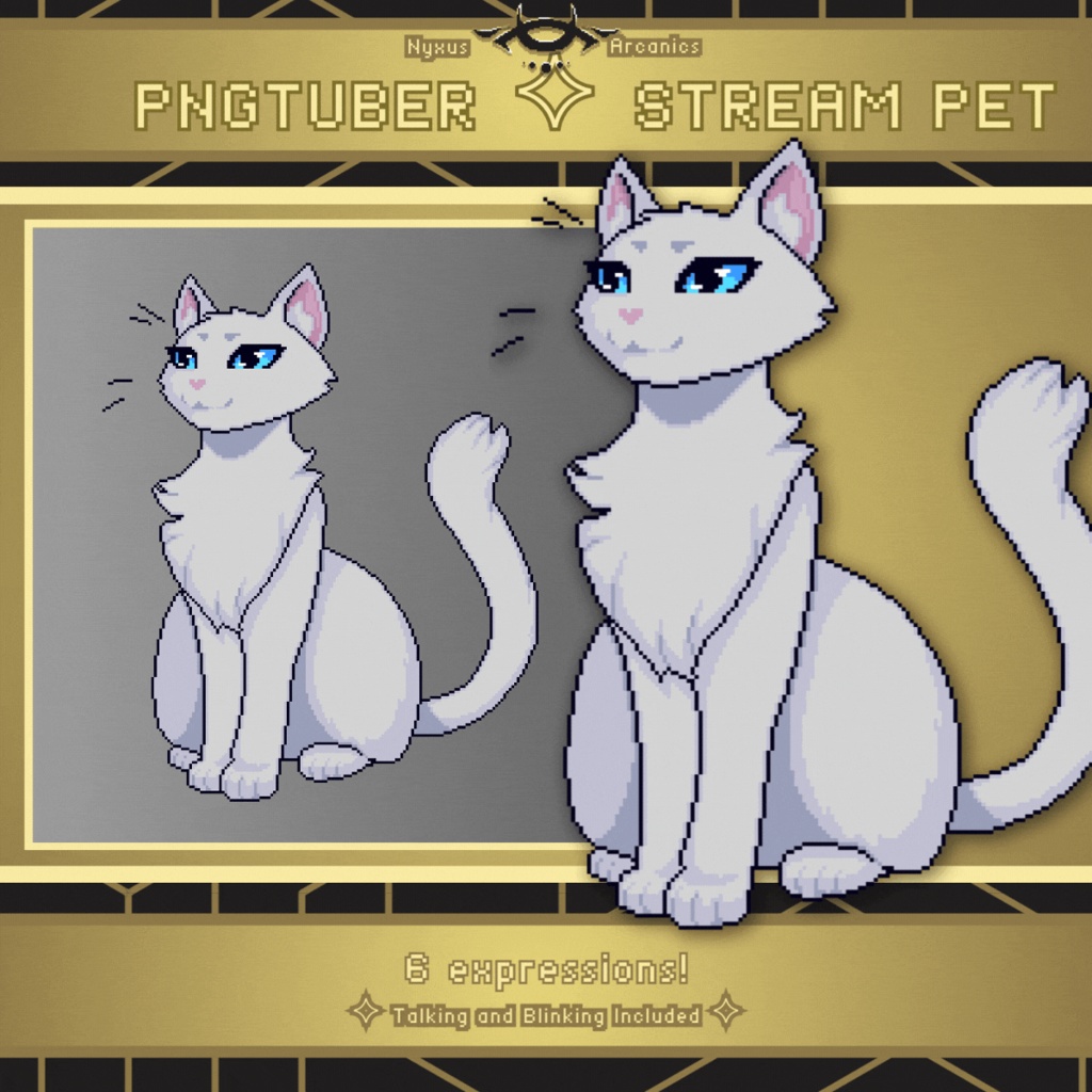 Pixel Cat | Pngtuber | Stream Pet