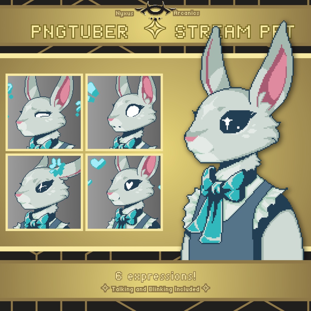 Pixel Maid Bunny | Pngtuber