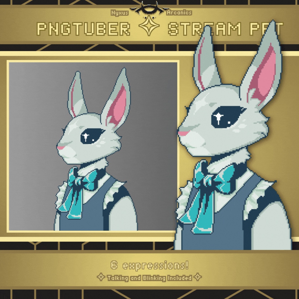 Pixel Maid Bunny | Pngtuber