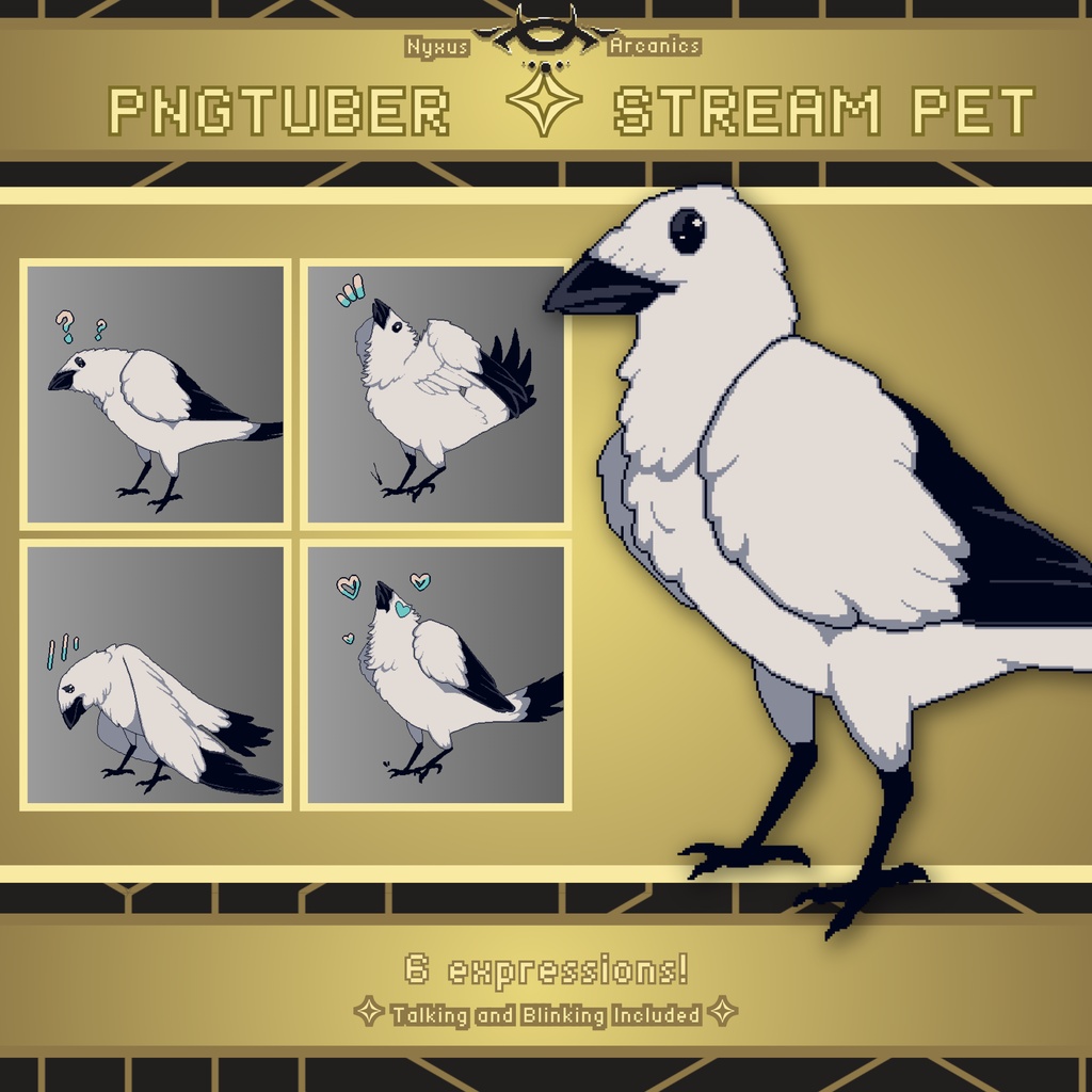 Pixel Crow Pngtuber
