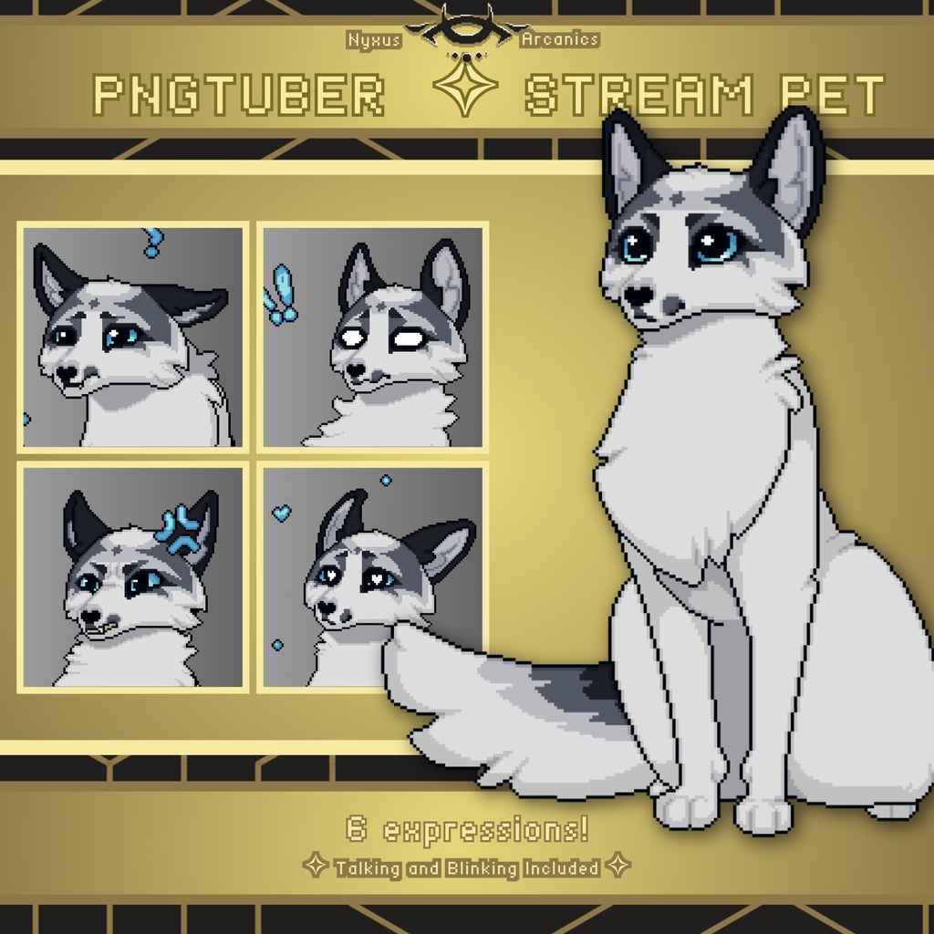 Pixel Squirrel Pngtuber | Stream Pet