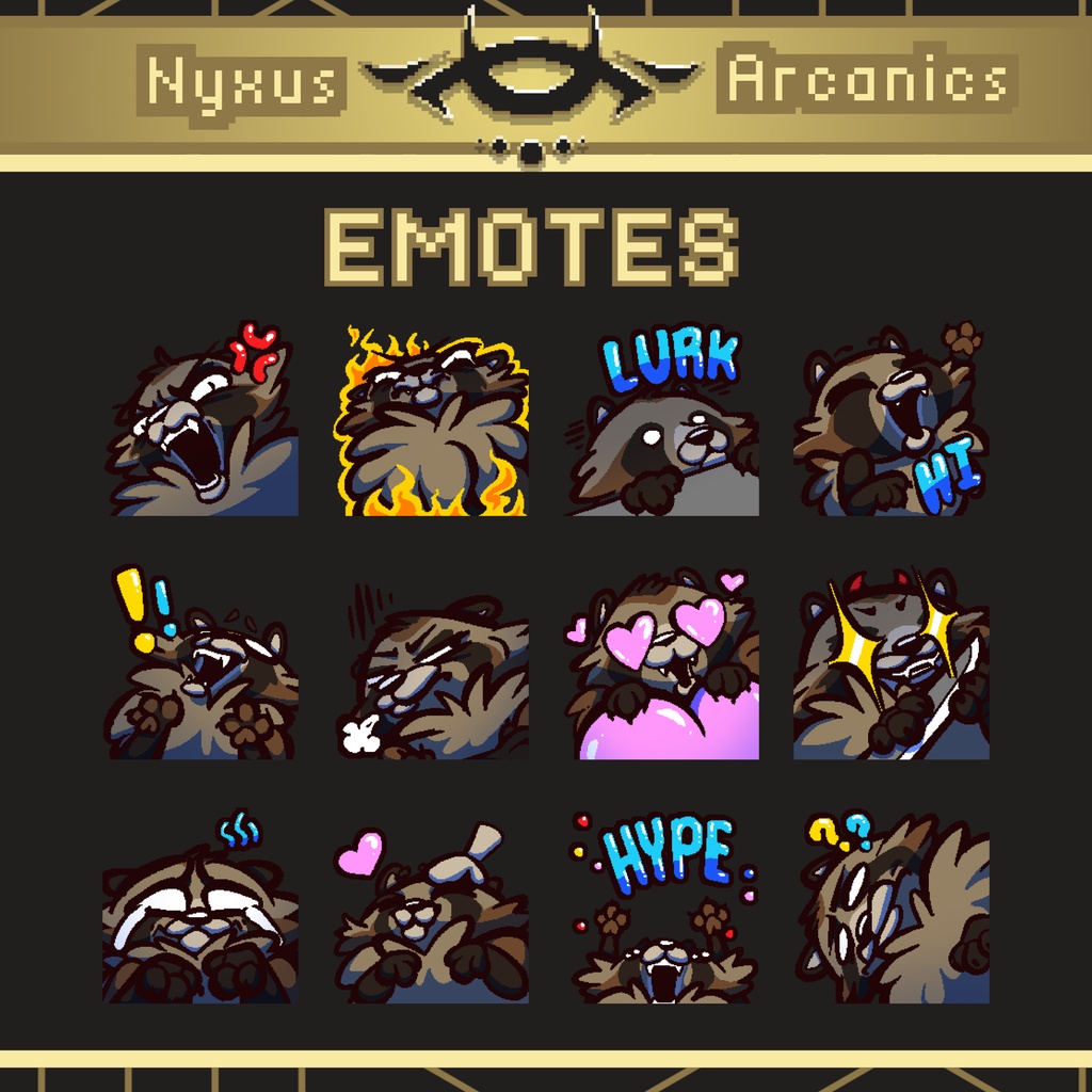 Tanuki Emote Set