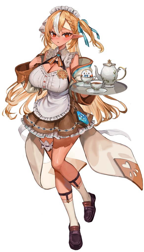 不知火フレアカフェ店員風アレンジホロライブファンタジー衣装アクスタ