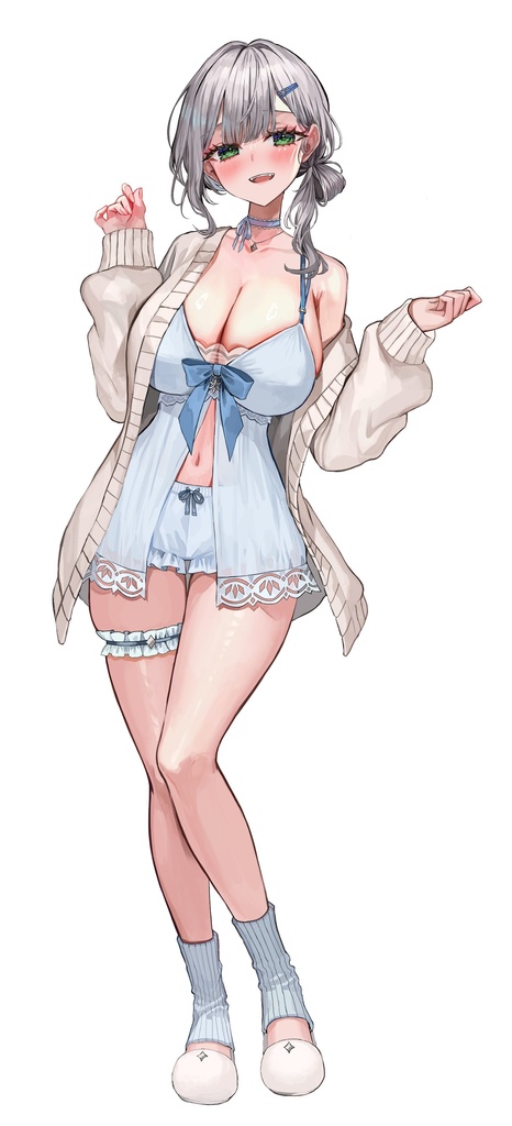 白銀ノエル部屋着衣装アクスタ