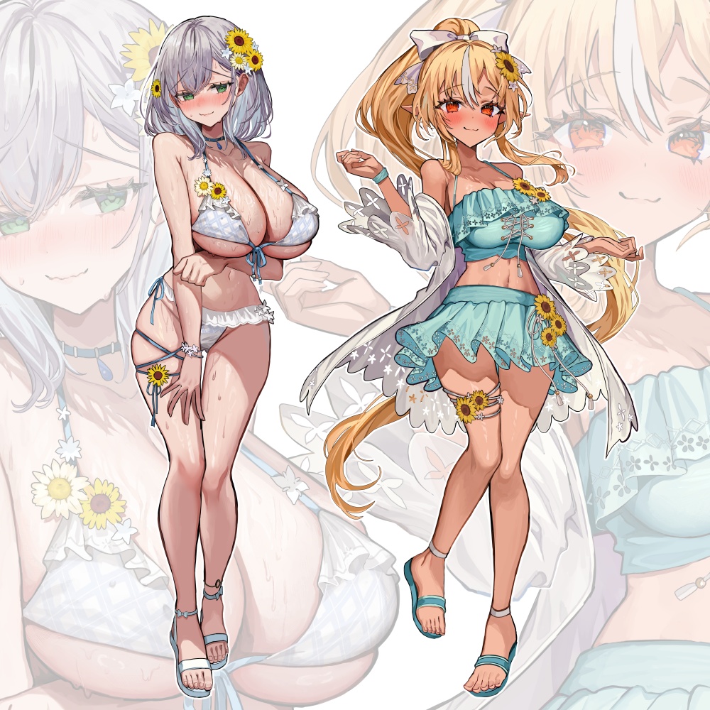 ホロドリ水着ノエル&フレア【非公式】