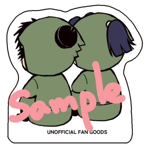 おすわりアクリルブロック（もんけま)