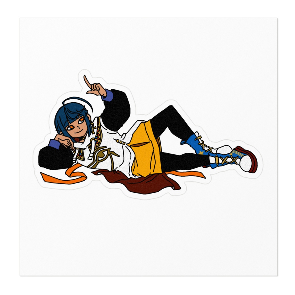 颯芳ナクト 2周年記念ステッカーA