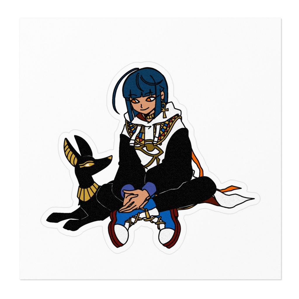 颯芳ナクト 2周年記念ステッカーD