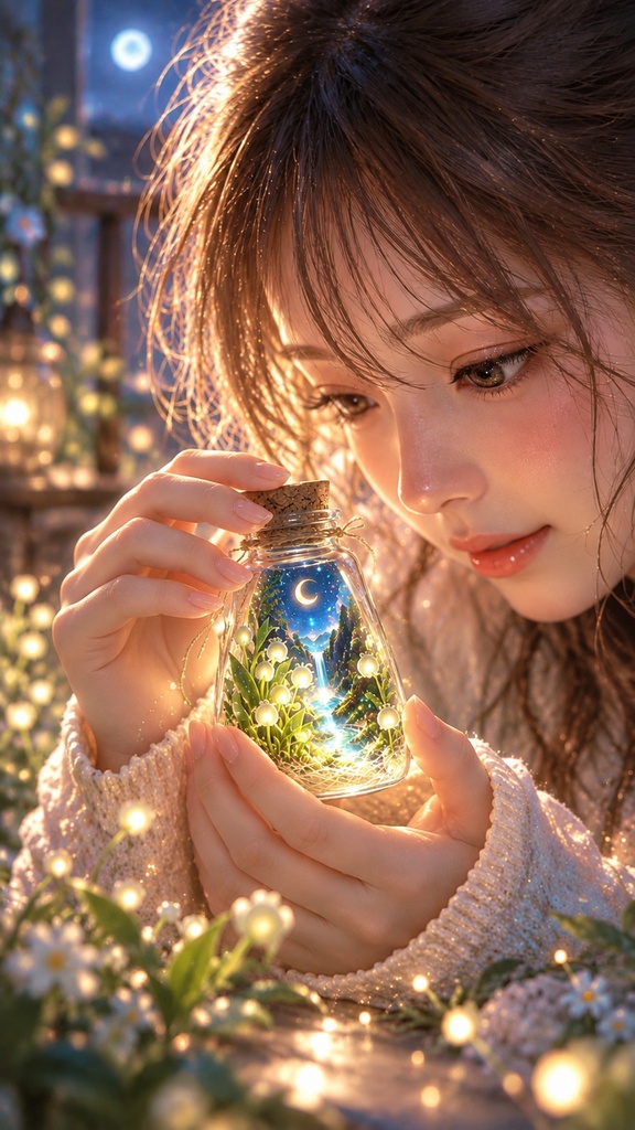 小さな瓶の中に