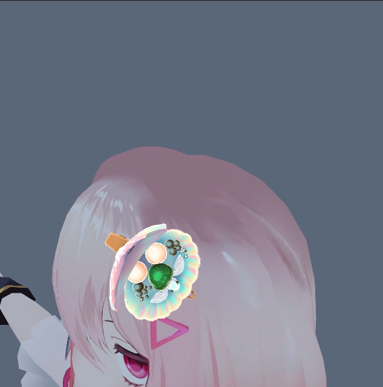 貝殻の亀ヘアクリップ|全アバター対応