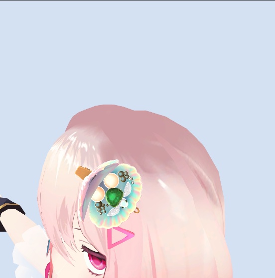 貝殻の亀ヘアクリップ|全アバター対応