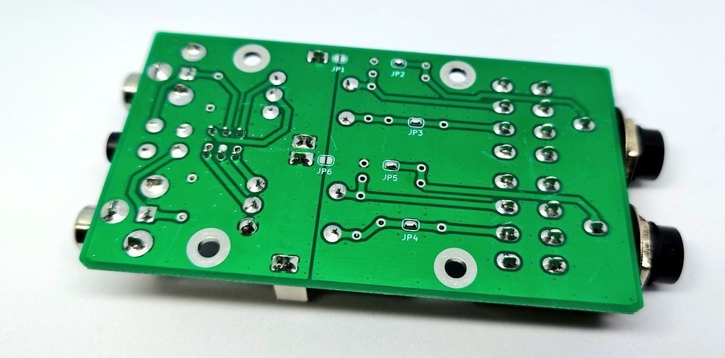 オーディオインタフェース用 バランス―アンバランス変換基板 完成品