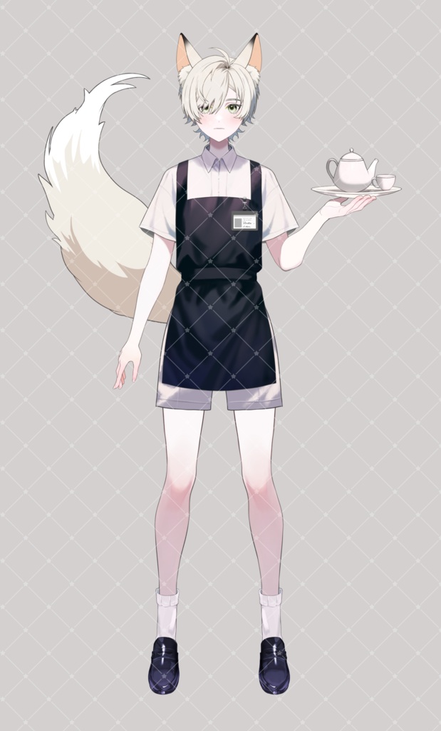 【無料版有り】立ち絵素材&live2d用パーツ分けPSD