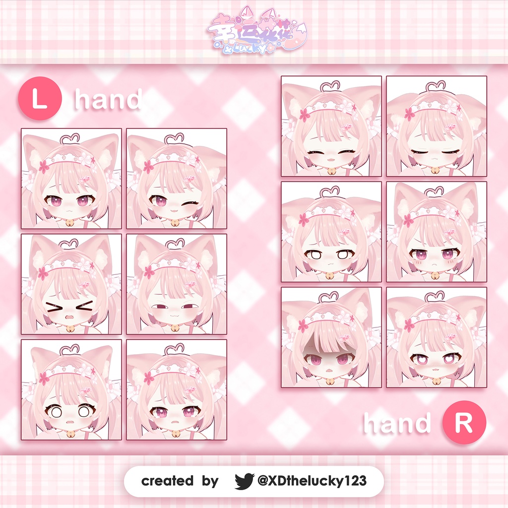 VRChat向オリジナル3Dモデル【小花lucky】#lucky3D