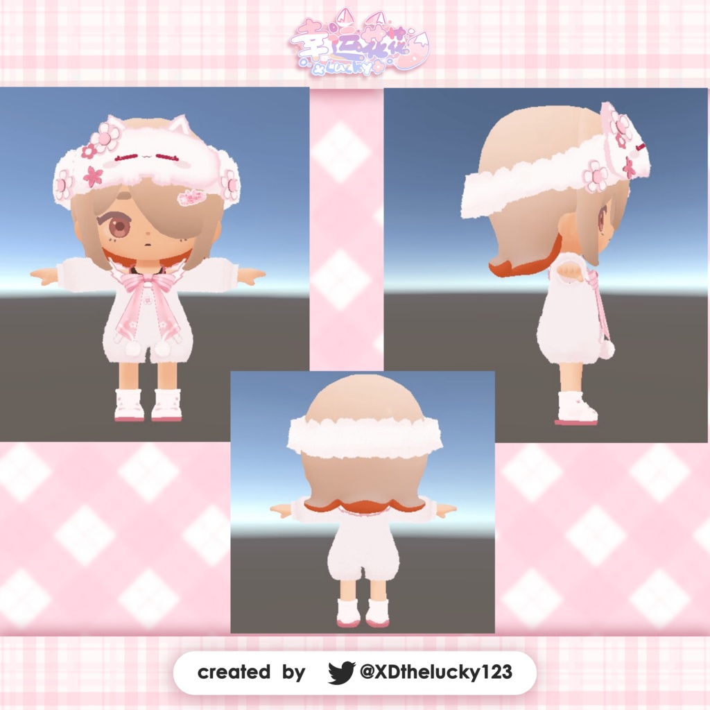 【3D衣装】✦7キャラ対応✦パジャマセットpajamas set