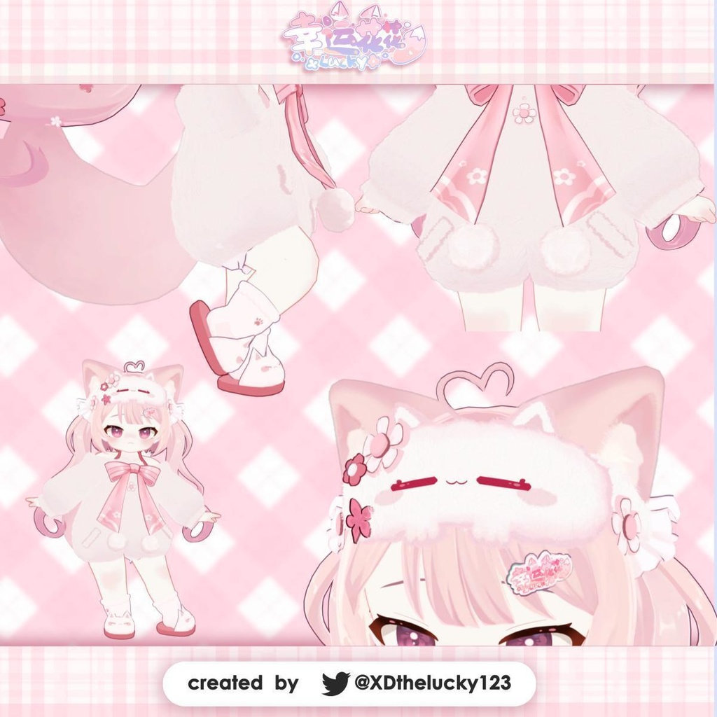 【3D衣装】✦7キャラ対応✦パジャマセットpajamas set