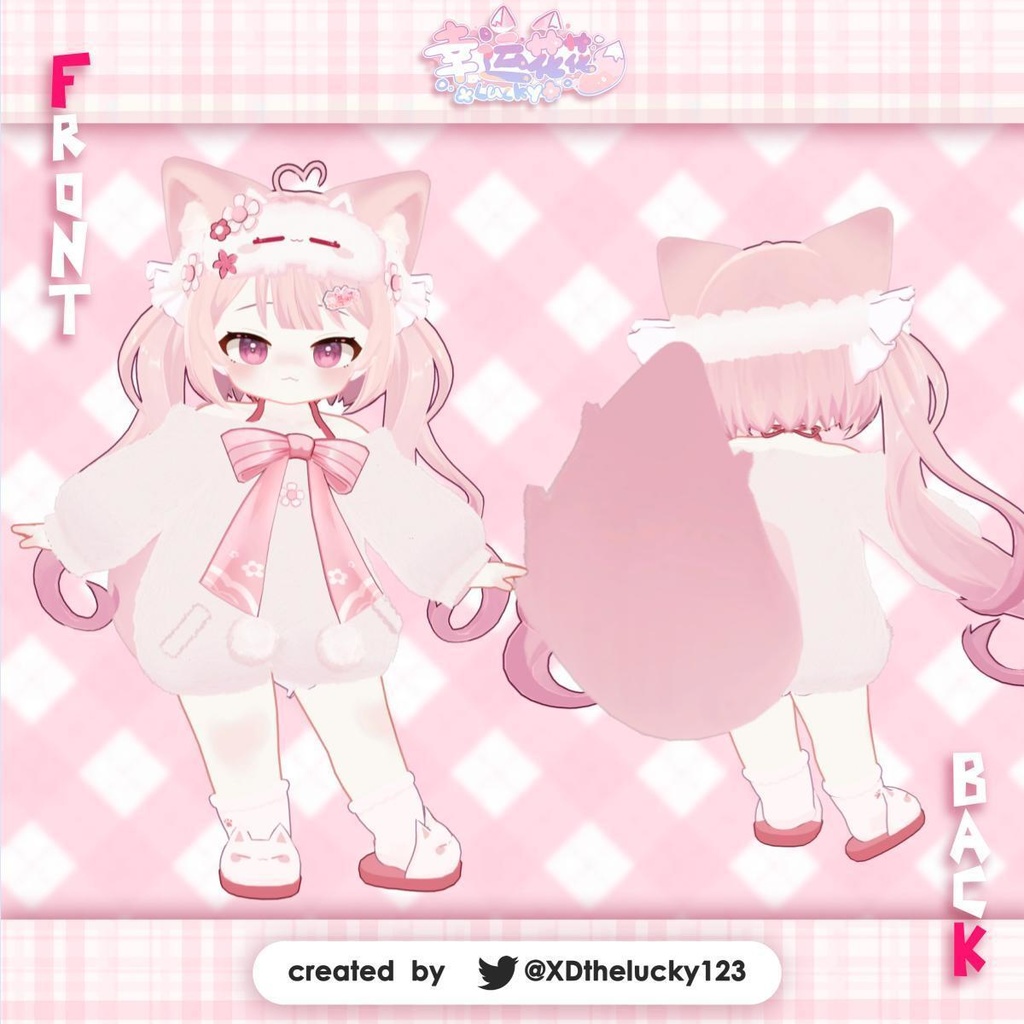 【3D衣装】✦7キャラ対応✦パジャマセットpajamas set