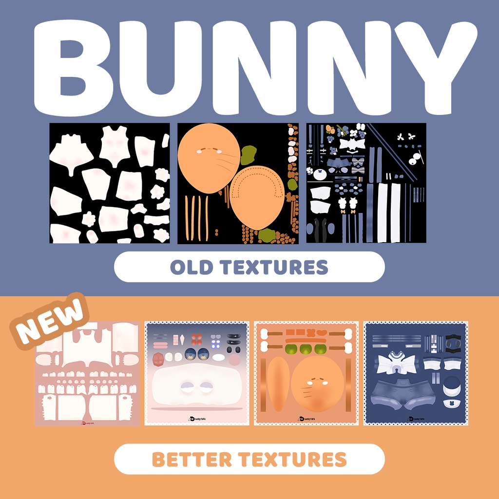 【BUNNY】VRChat向オリジナル3Dモデル#lucky3D