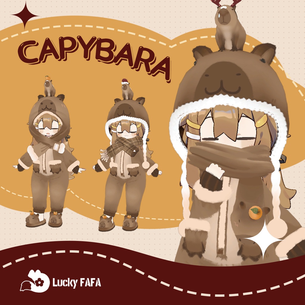 【capybara衣装】✦4キャラ対応✦