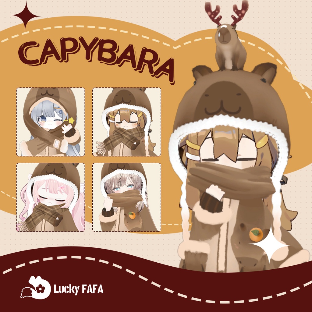 capybara衣装】✦4キャラ対応✦ - LUCKY FAFA - BOOTH