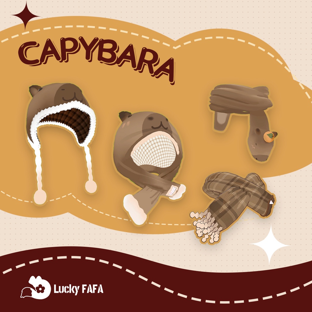 【capybara衣装】✦4キャラ対応✦