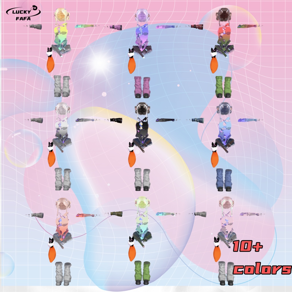 🦈ルルネ専用🦈Y3K-茧-full set