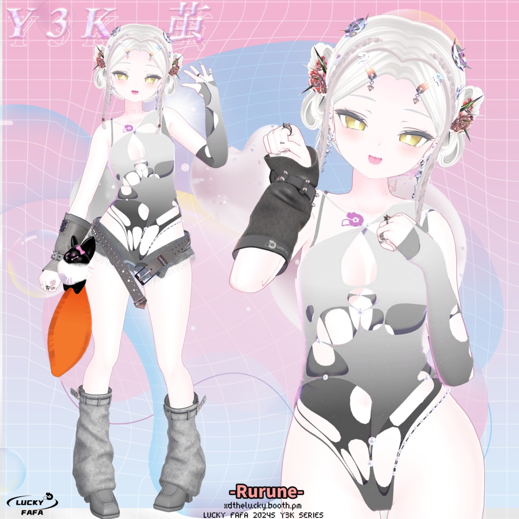 🦈ルルネ専用🦈Y3K-茧-full set