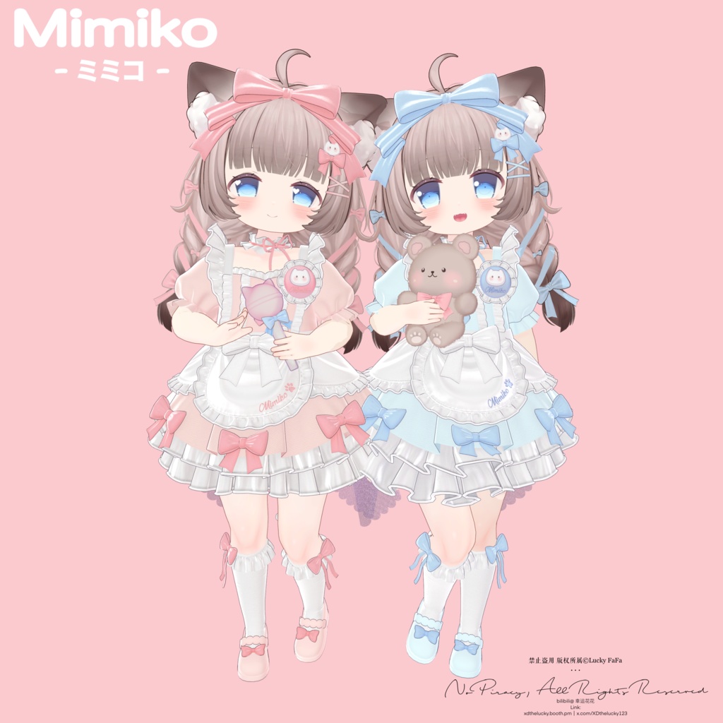 オリジナル3Dモデル「ミミコ」-Mimiko-#Mimiko3D