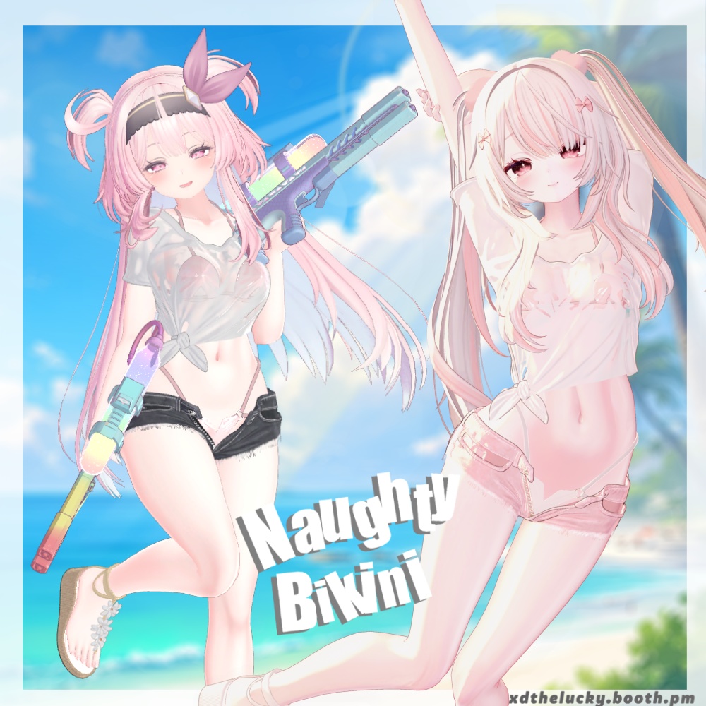 2.0!【Naughty Bikini】水をかけるとスケスケになちゃう
