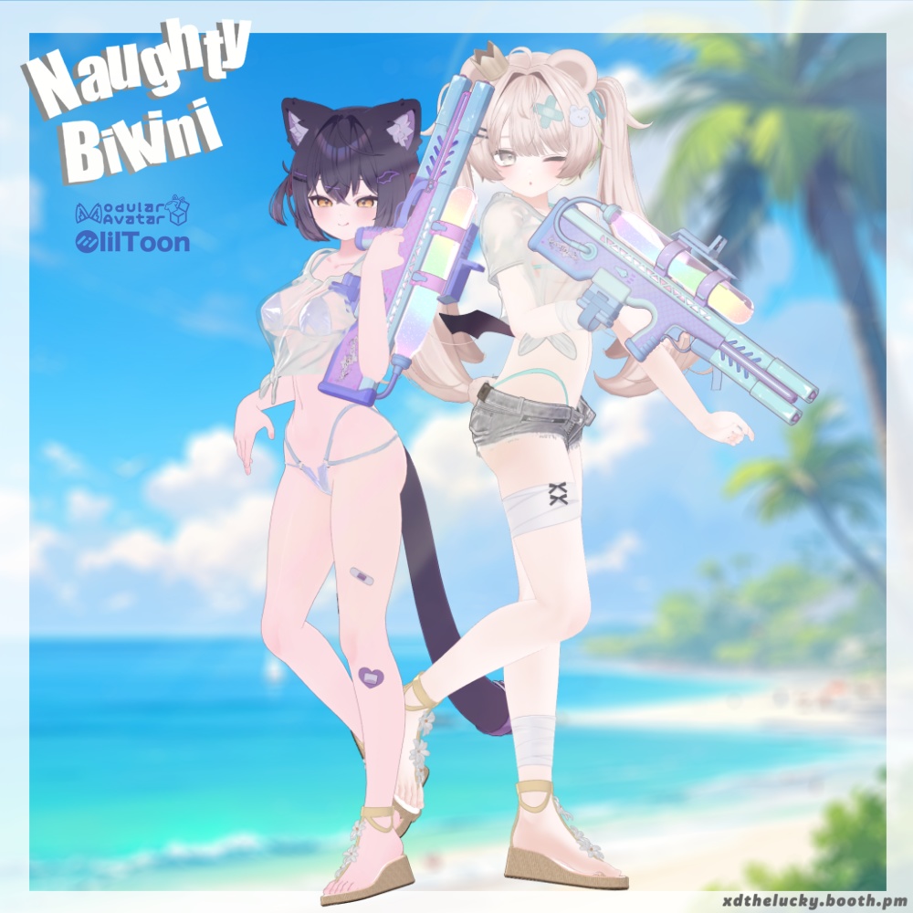 2.0!【Naughty Bikini】水をかけるとスケスケになちゃう