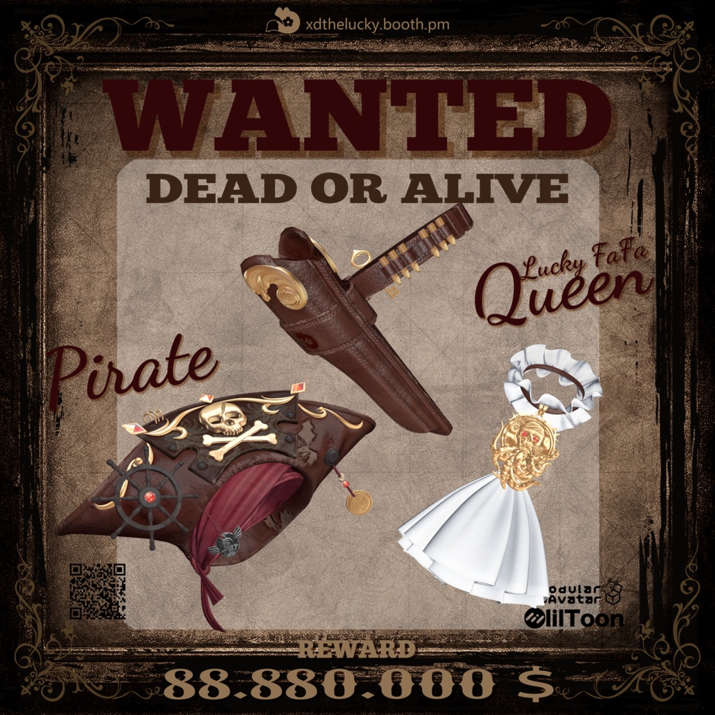 👑Pirate Queen👑18 Avatar 对应!海賊女王!