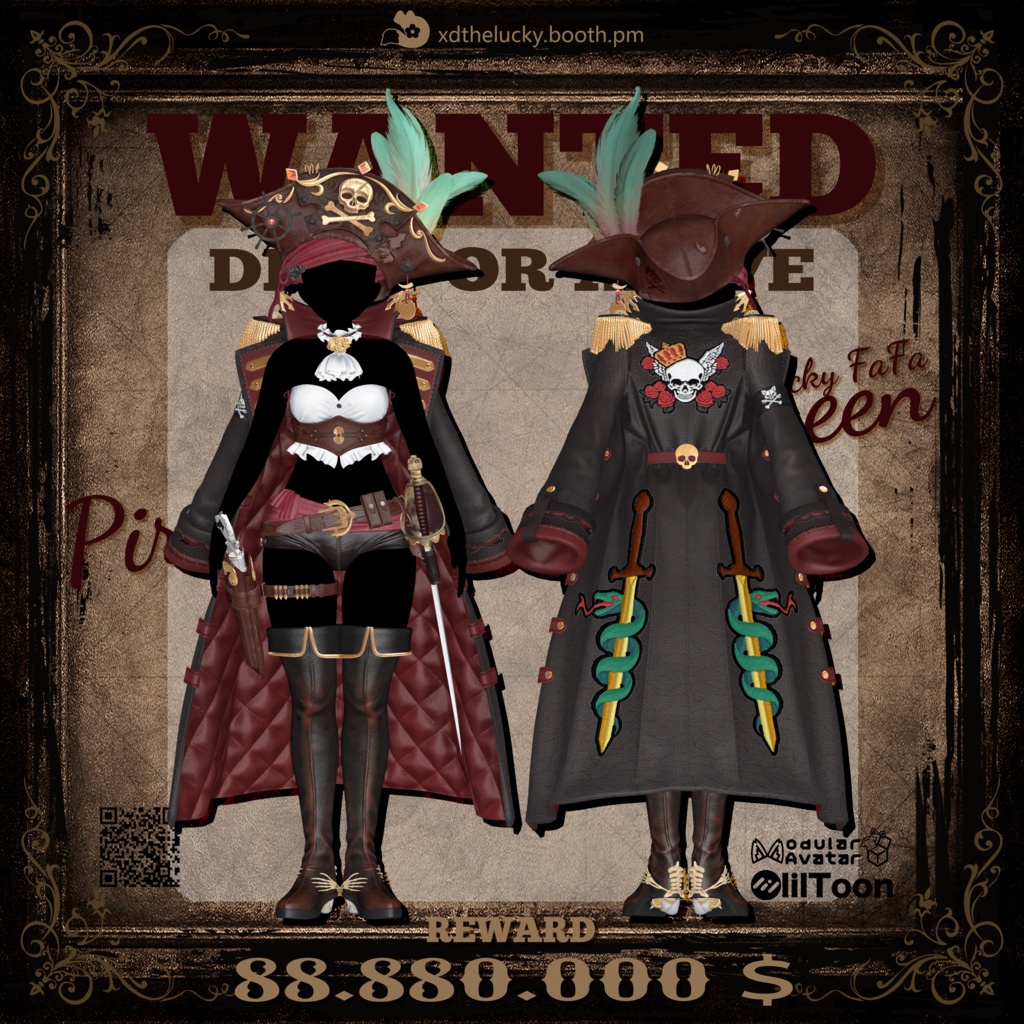 👑Pirate Queen👑18 Avatar 对应!海賊女王!