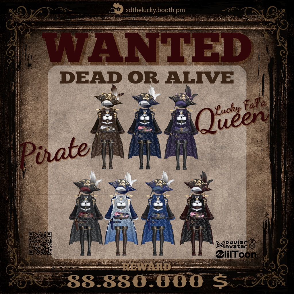 👑Pirate Queen👑18 Avatar 对应!海賊女王!