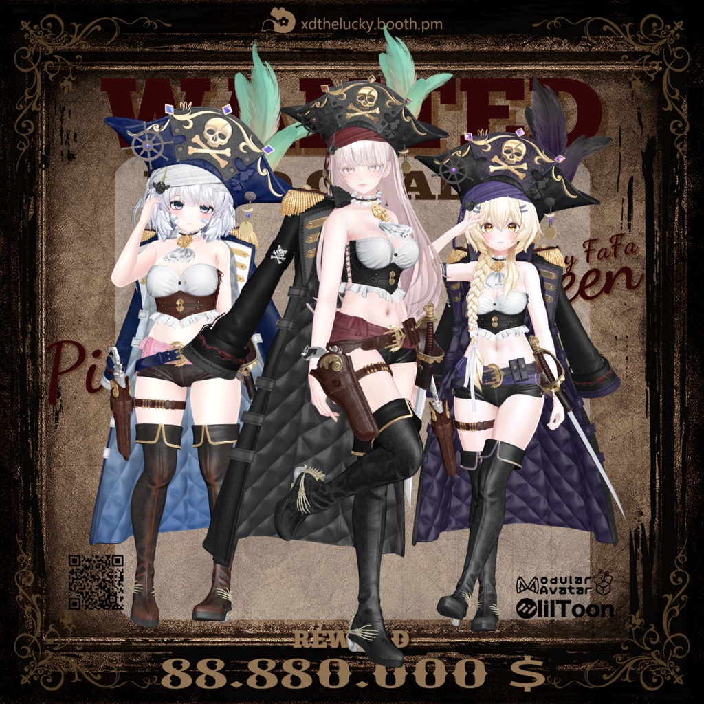 👑Pirate Queen👑18 Avatar 对应!海賊女王!