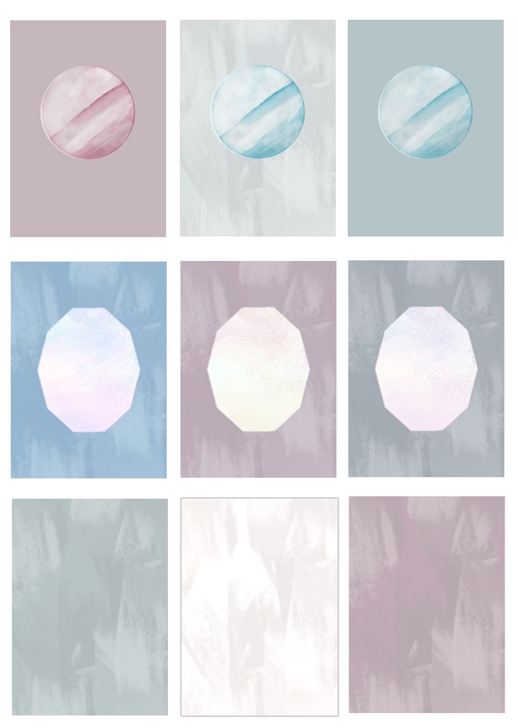 【印刷可】A6文庫表紙素材<No.3>