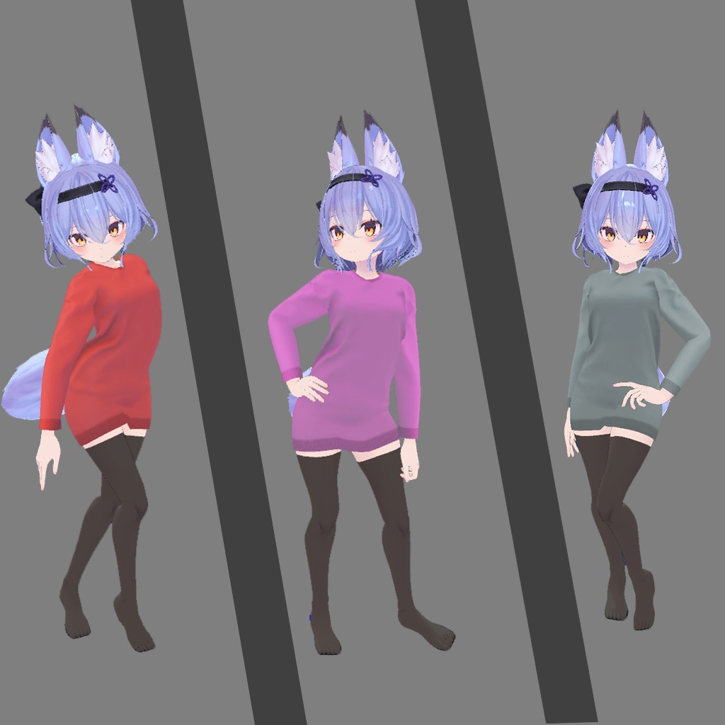 衣装モデル「ユウコさん」「セーター」