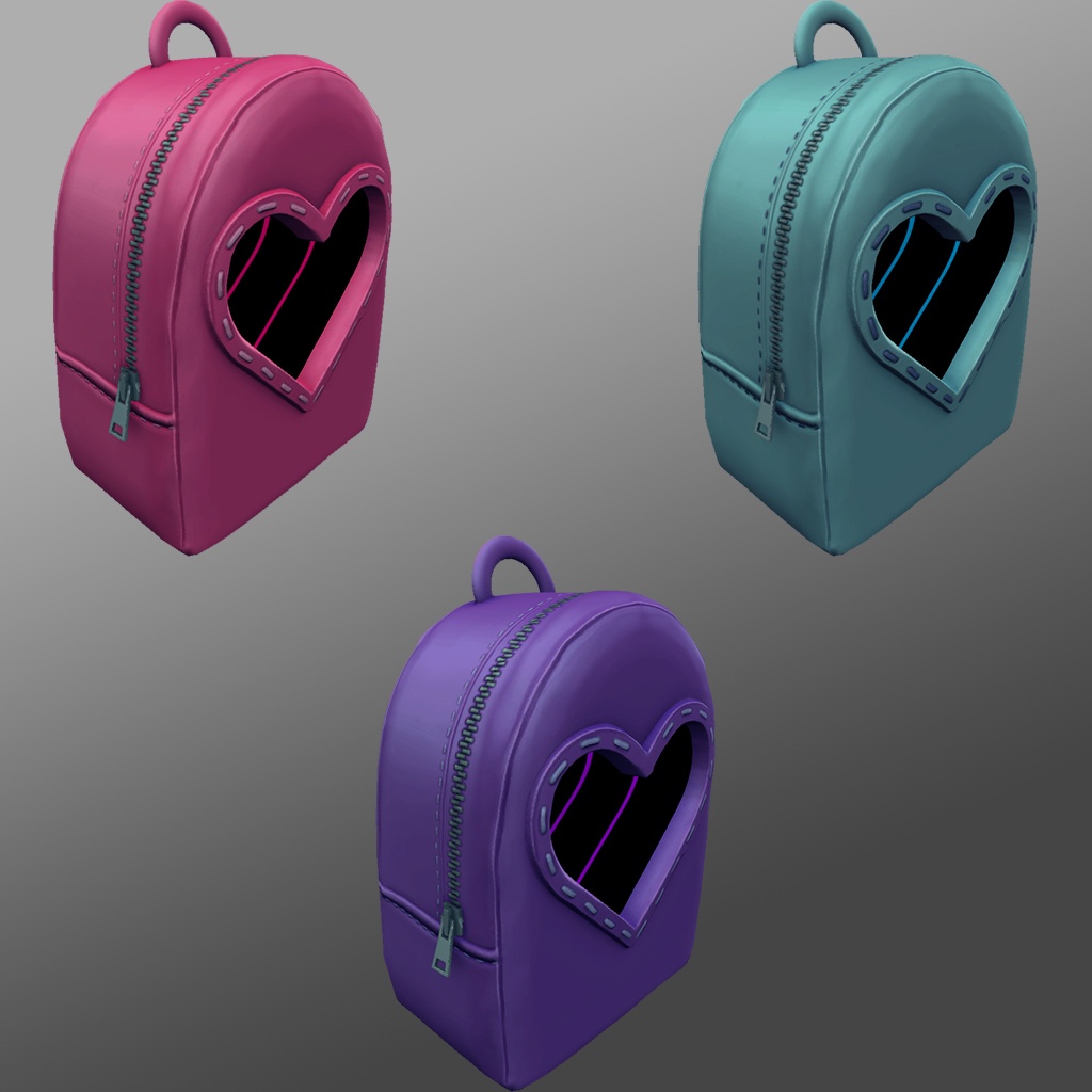 かわいいハートのバックパック(Cute Heart Backpack)