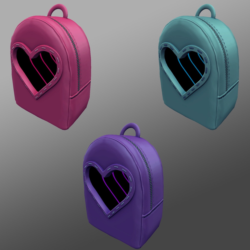 かわいいハートのバックパック(Cute Heart Backpack)