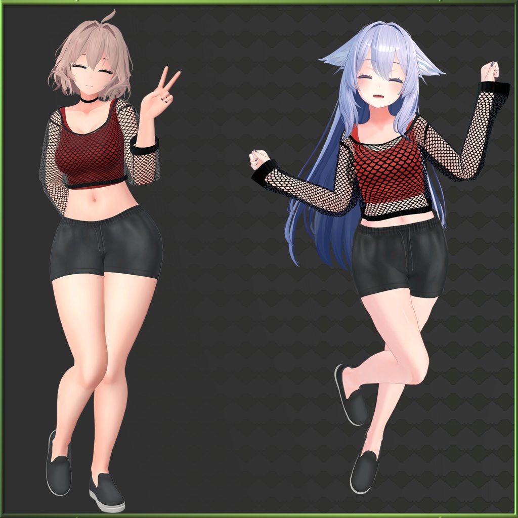 Croptop クロップトップ for Moe/萌, Kikyo/桔梗, Selestia/セレスティア, Maya/舞夜, and Rindo/竜胆