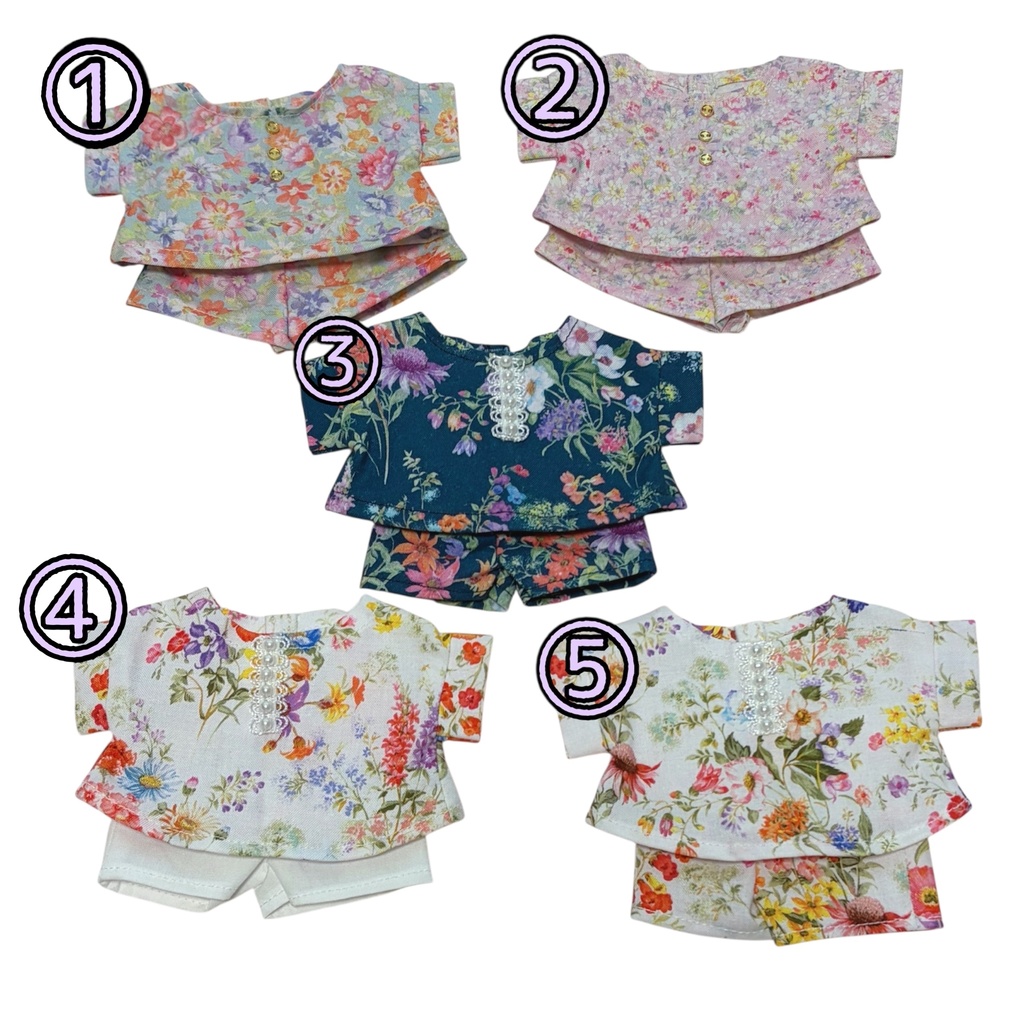 花柄シャツとズボンの2点セット