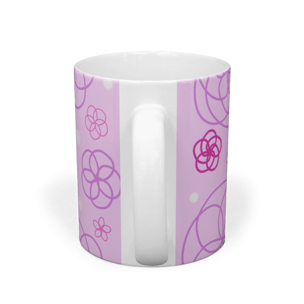 花柄マグカップ(ピンク)