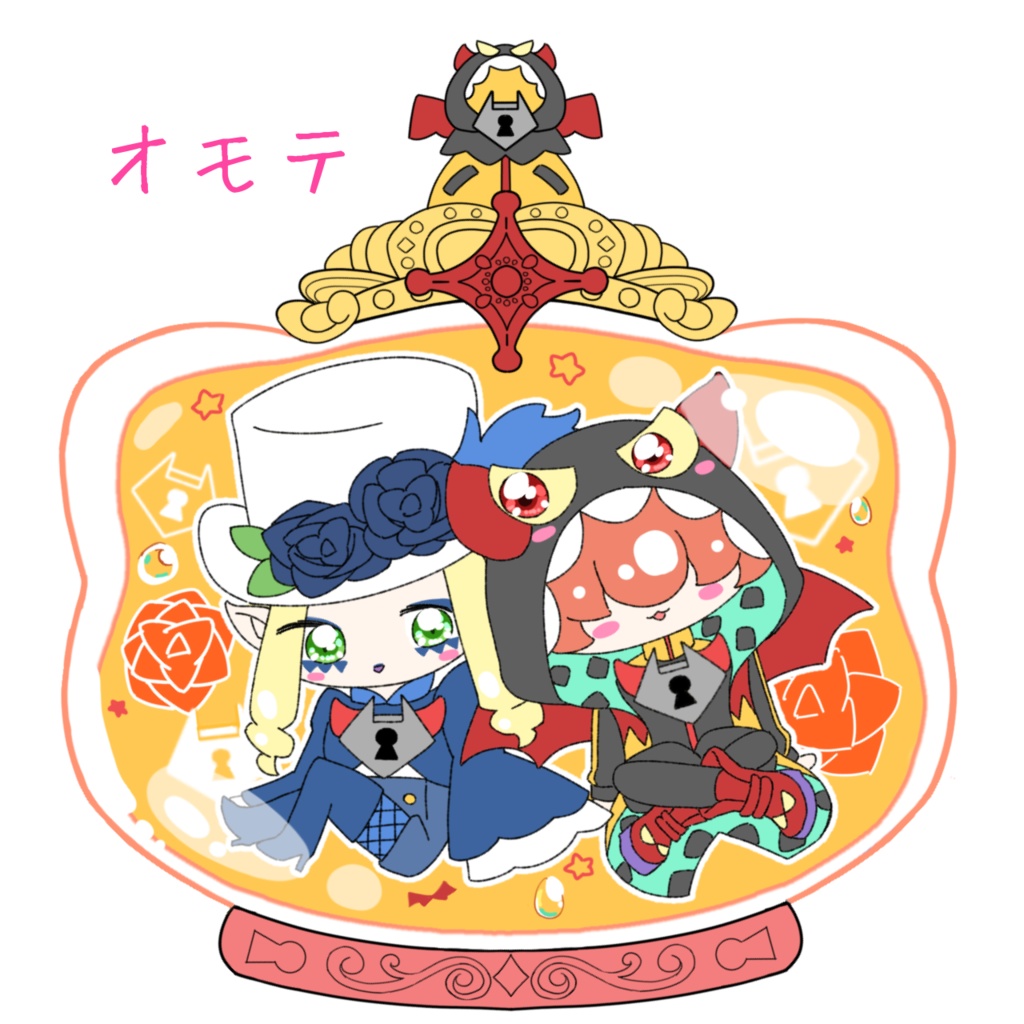 パフューム型アクリルキーホルダー