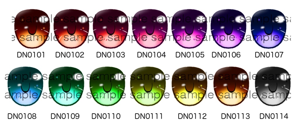 【鮎】レジンアイ22mm DN01シリーズ