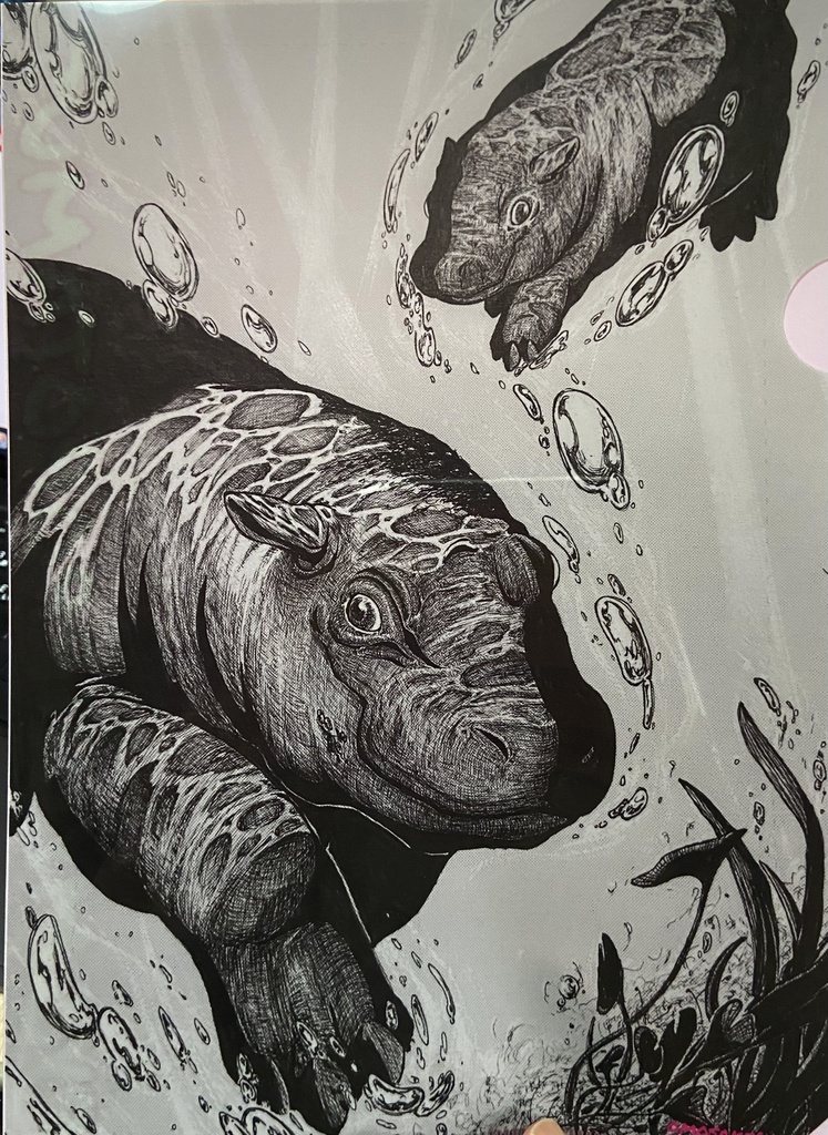 コビトカバA4クリアファイル