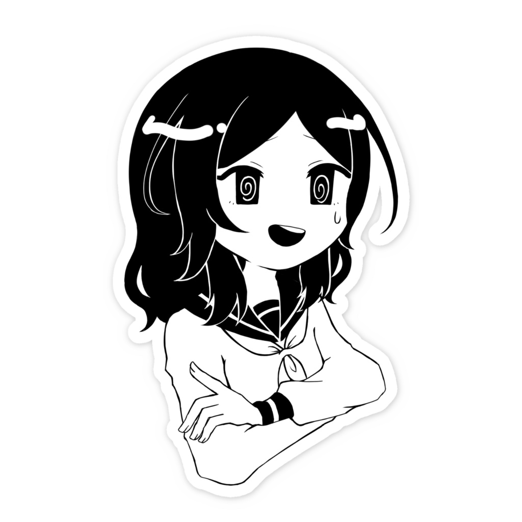 ぐるぐるやすみステッカー