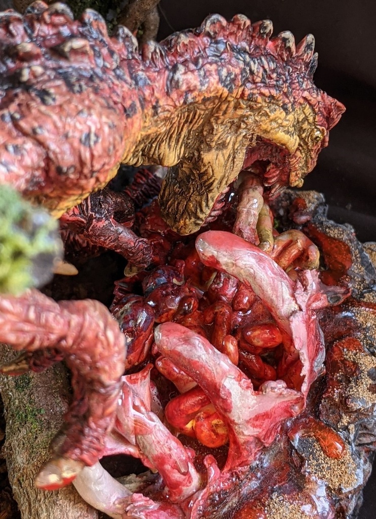 雷竜無惨(ジオラマベース付)アロサウルス大小・ブロントサウルス