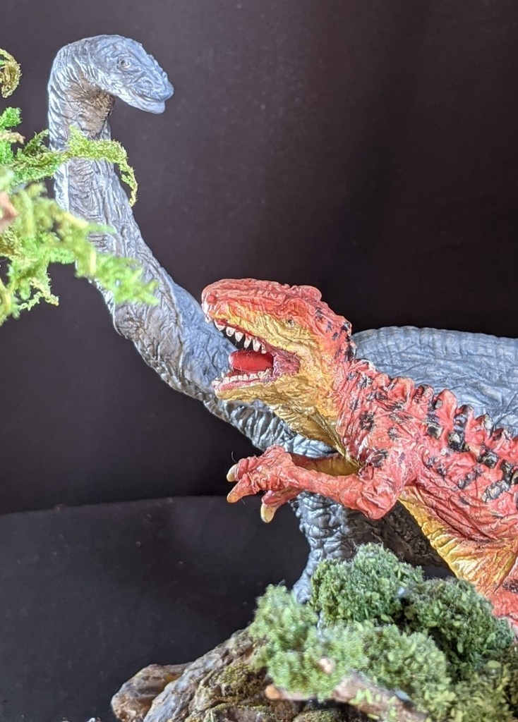 雷竜無惨(ジオラマベース付)アロサウルス大小・ブロントサウルス